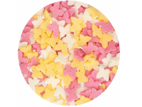 Detail k výrobkuZľava!!Cukrové Motýle Soft farebné- biela,žltá,ružová (50 g) 28.4.2023